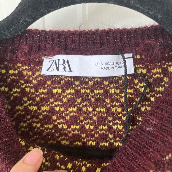 ZARA Jacquard Cut-out Sweater - Picture 10 of 10